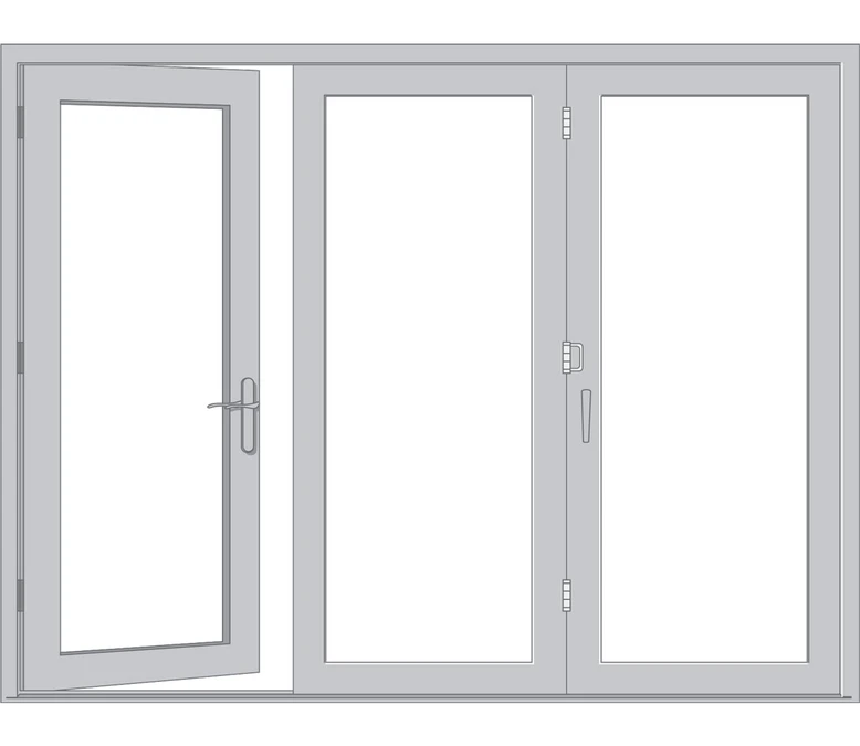 Cherry Hill Pella Architect Reserve Series Contemporary Bifold Patio Door