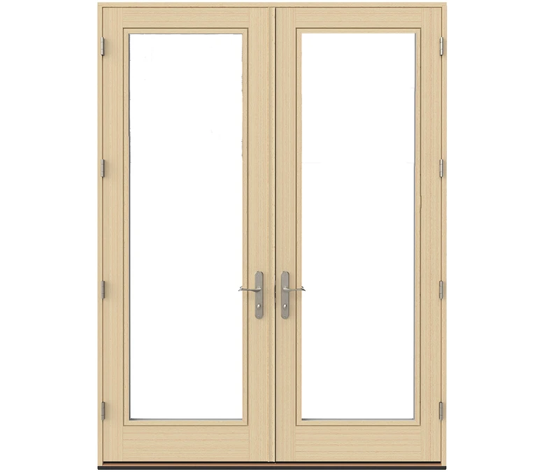 Cherry Hill Pella Lifestyle Series Wood Double Hinged Patio Doors