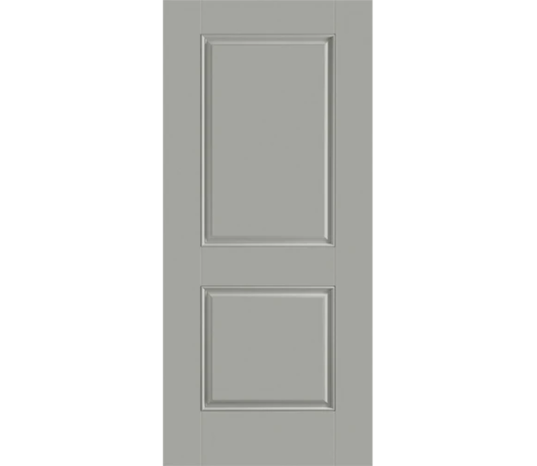 Cherry Hill Two Panel Square Fiberglass Entry Door